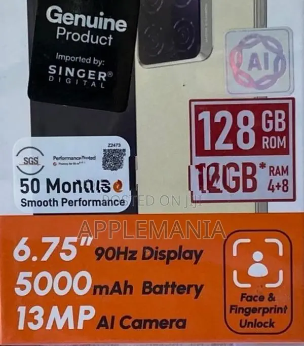 ZTE Blade A56 8/128GB (Brand New)