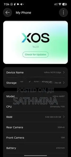 Infinix 8/256gb (Used)