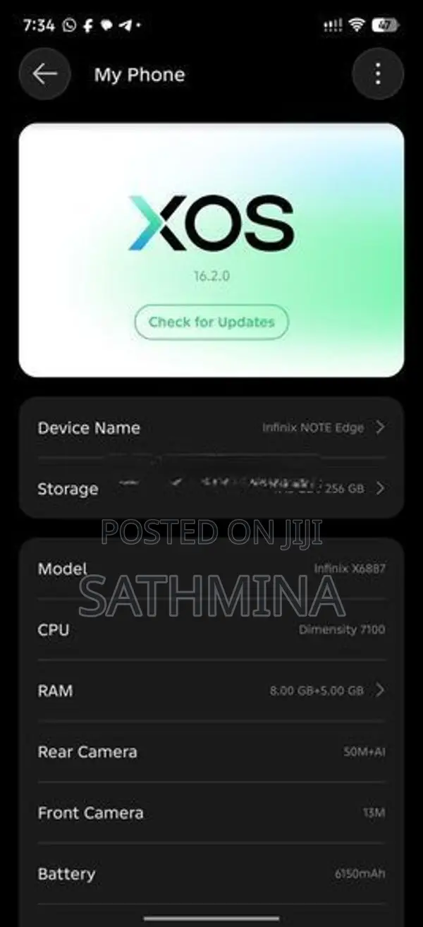 Infinix 8/256gb (Used)