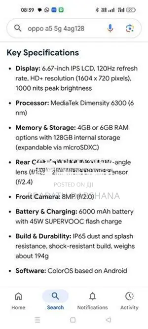 Oppo A5 5G (Brand New)