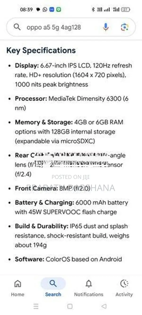 Oppo A5 5G (Brand New)