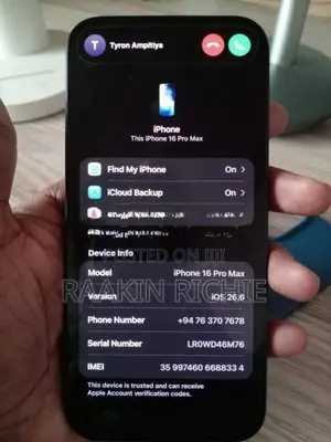 Apple iPhone 16 Pro Max (Used)