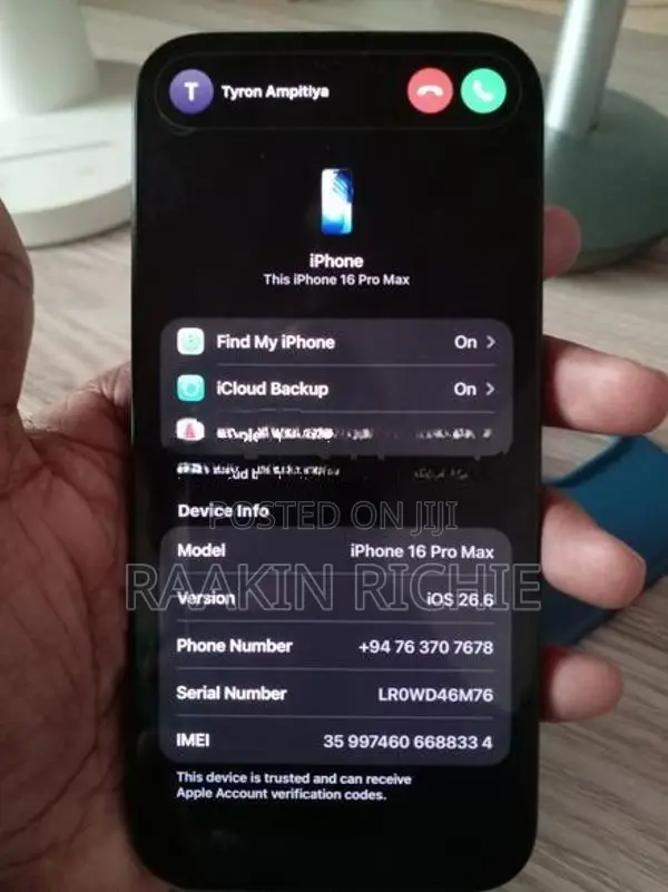 Apple iPhone 16 Pro Max (Used)
