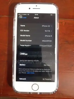 Apple iPhone 8 Battery Health - 78% (Used)