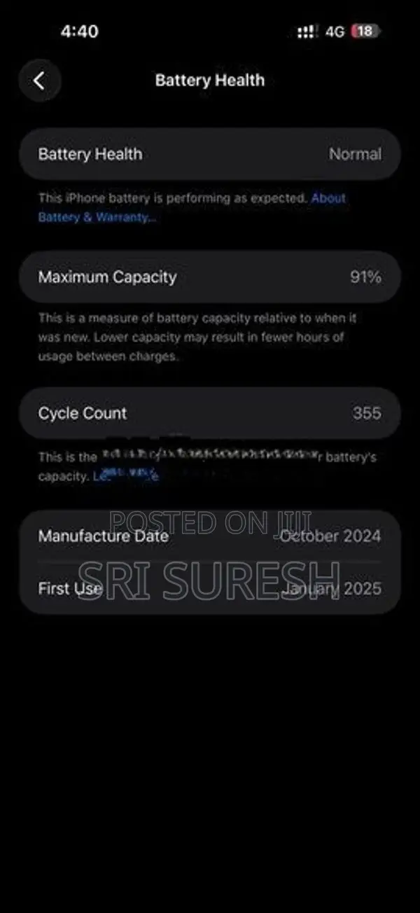 Apple iPhone 16 Pro Max 256 (Used)