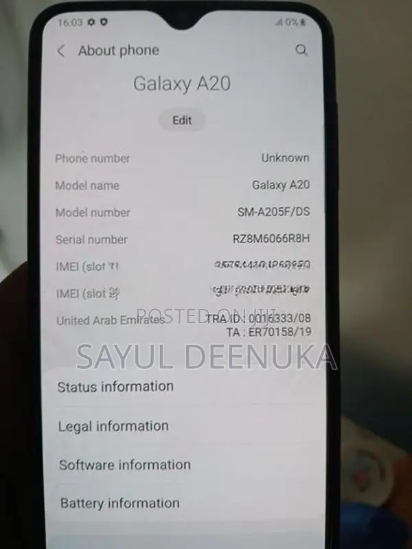 Samsung Galaxy A10 (Used)