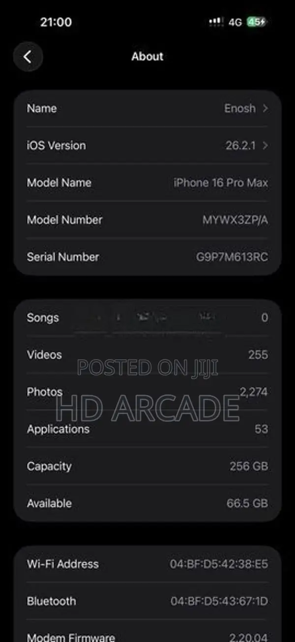Apple iPhone 16 Pro Max (Used)