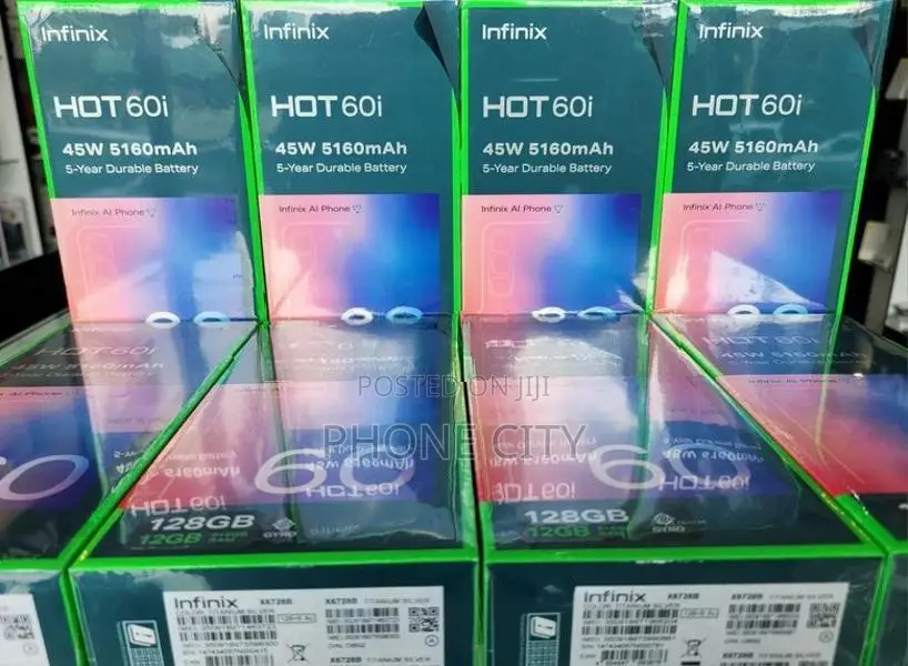 Infinix Hot 60i 128GB 6GBRam Purple (Brand New)