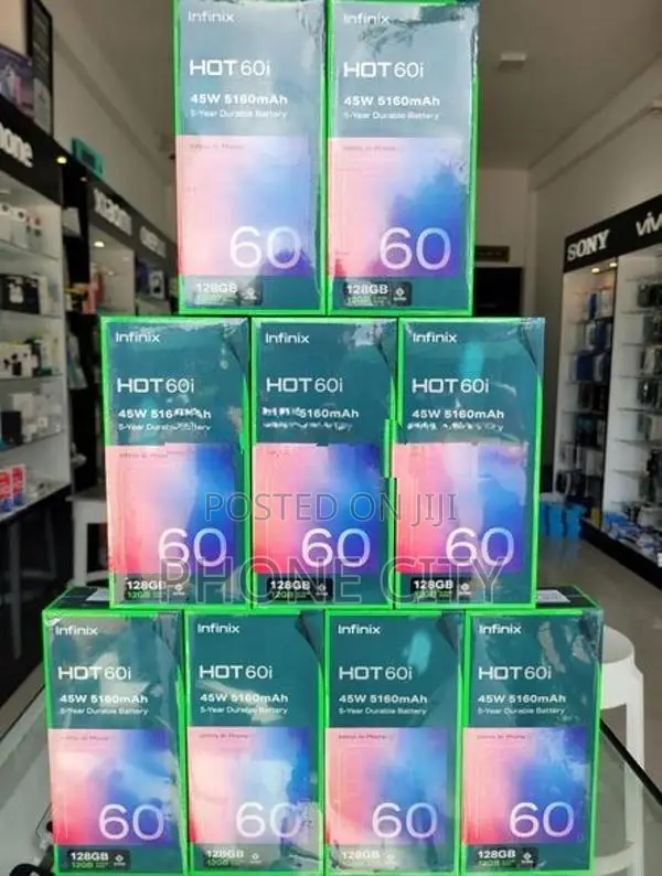 Infinix Hot 60i 128GB 6GBRam Purple (Brand New)