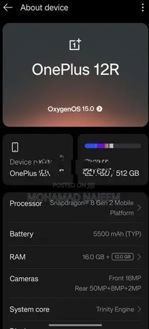 OnePlus 12R (Used)