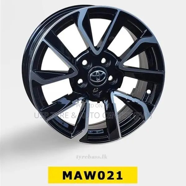 15X6.5 5X100 BLACK MACHINE FACE ALLOY WHEEL