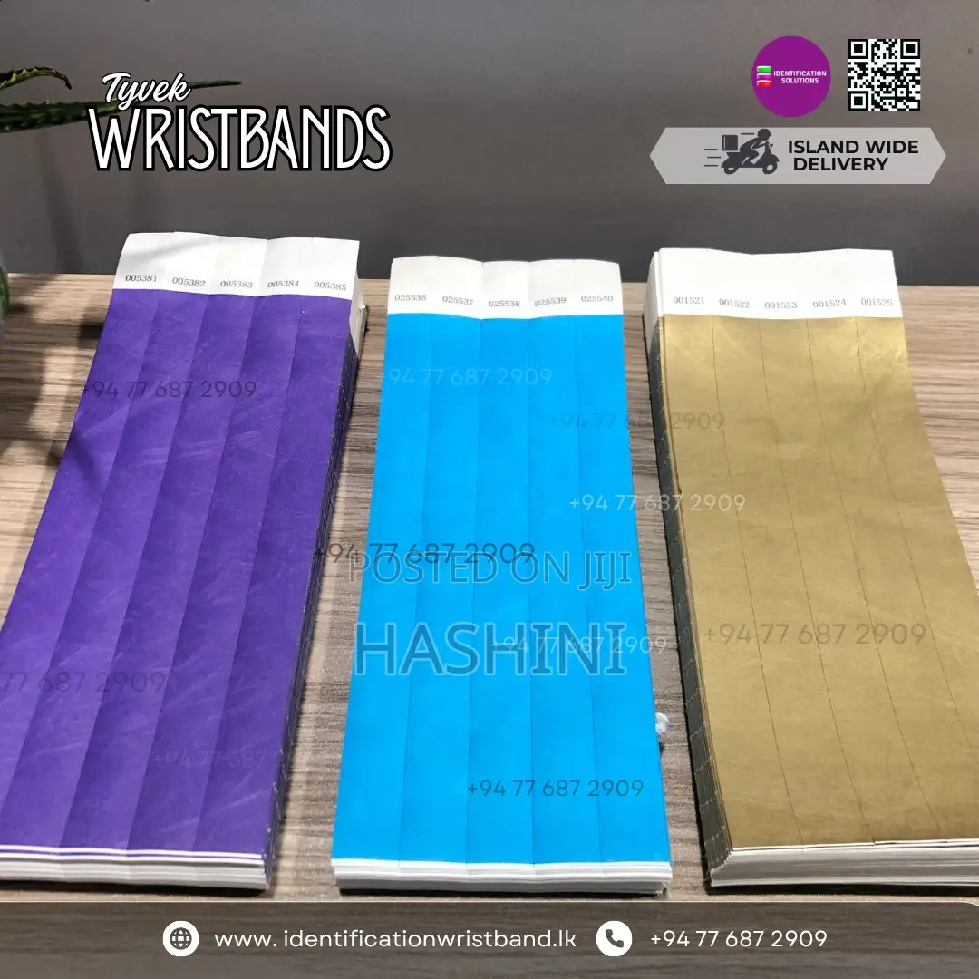 Premium Waterproof Tyvek Wristbands