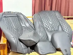 Premium black car seat covers