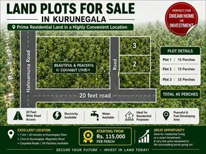 Land for Sale in Kurunegala