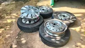 Alloy Wheel with Tire 145/70/12