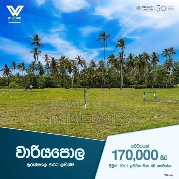 වාරියපොල අවසාන සින්නක්කර බිම්කොටසක් විකිණීමට