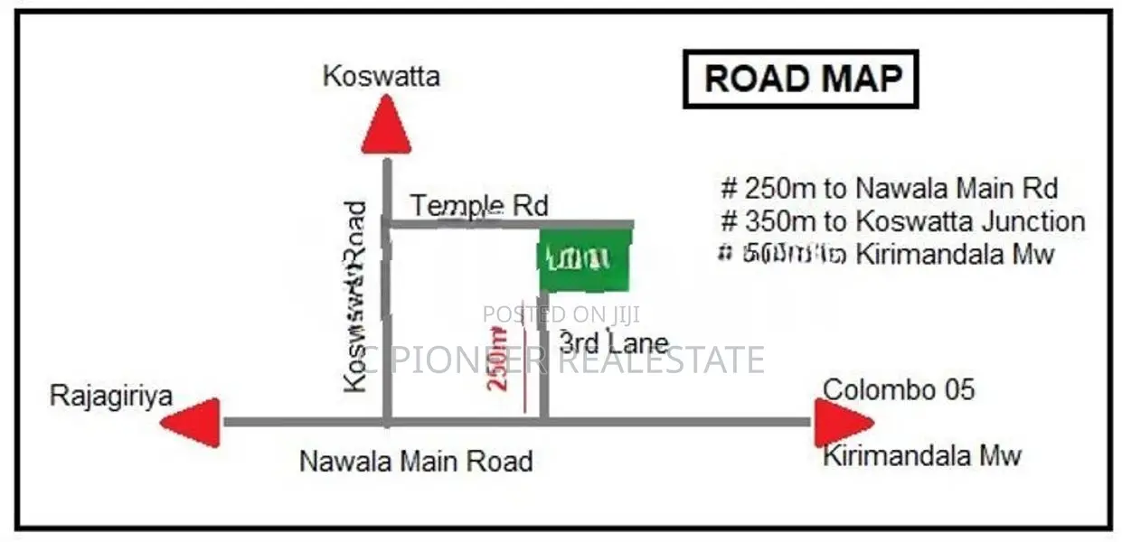 Land for Sale in Nawala 3rd Lane - Rs 5Mn pp