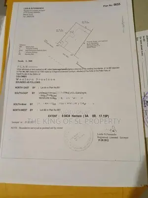 Commercial land for sale in Kotte
