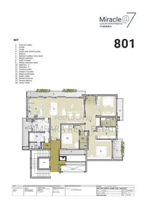 Luxury 3-Bedroom Apartments for Sale in Nawala, Miracle@7 | SA01552