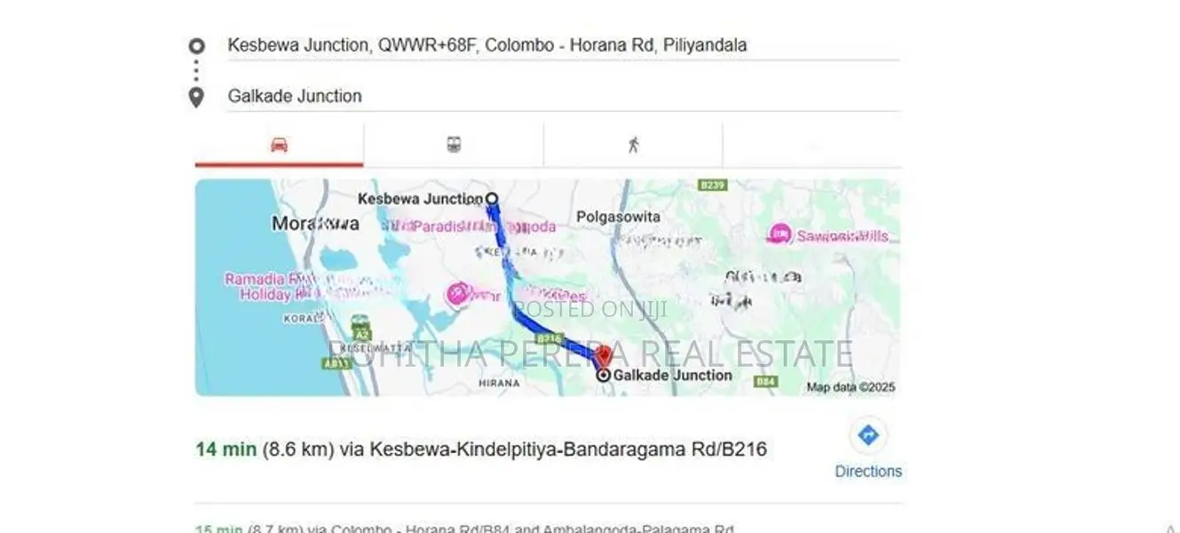 10P Land for Sale Kesbewa Bandaragama Rd Galkade Junction