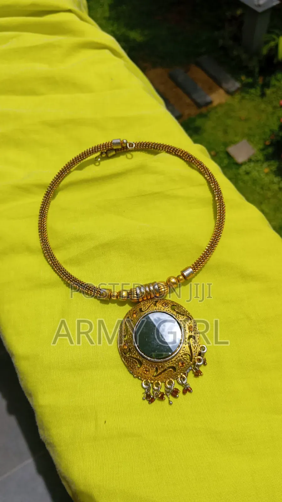 Vintage Mirror Necklace