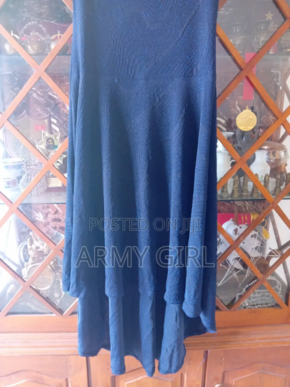 Blue Off Shoulder Dress