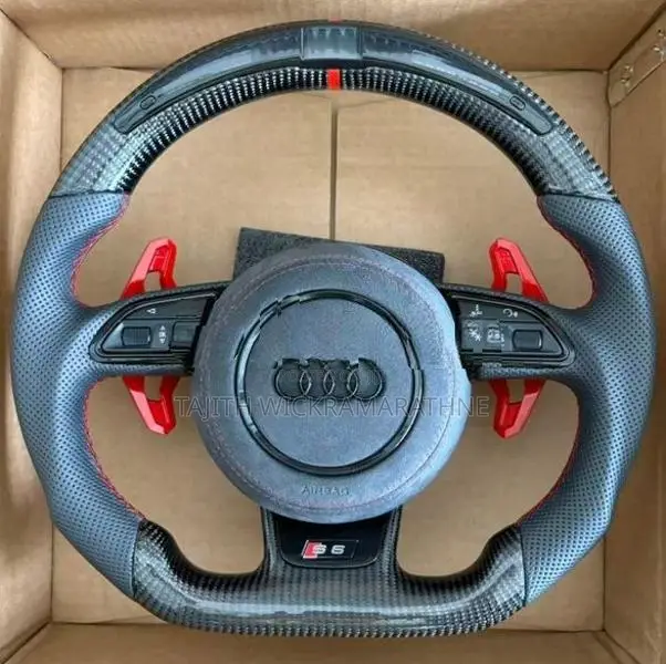 Audi Carbon Fiber Sued Steering Wheel