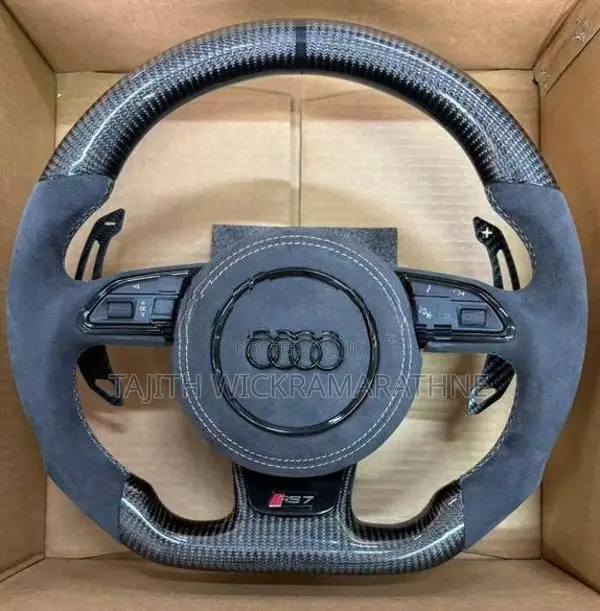 Audi Carbon Fiber Sued Steering Wheel