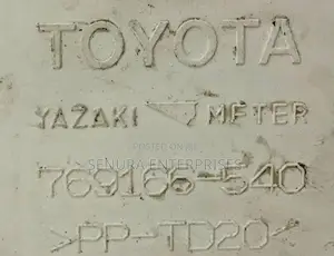 Toyota Alphard ANH20 Meter Board