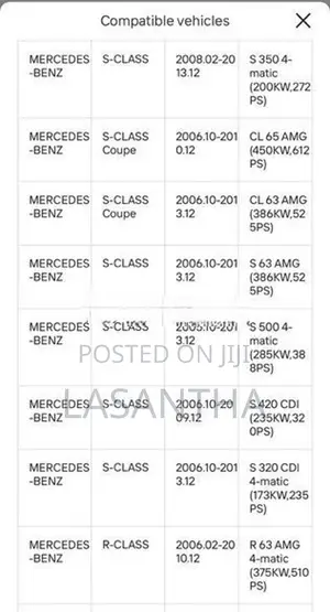 Mercedes W221 Radiator