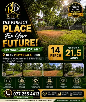 Land Sale Near Piliyandala Town