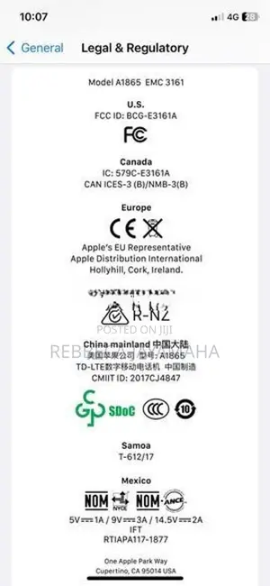 Apple iPhone X 64 GB (Used)