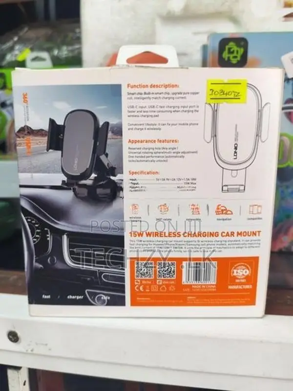 Ldnio Car Phone Holder With Wireless Charger