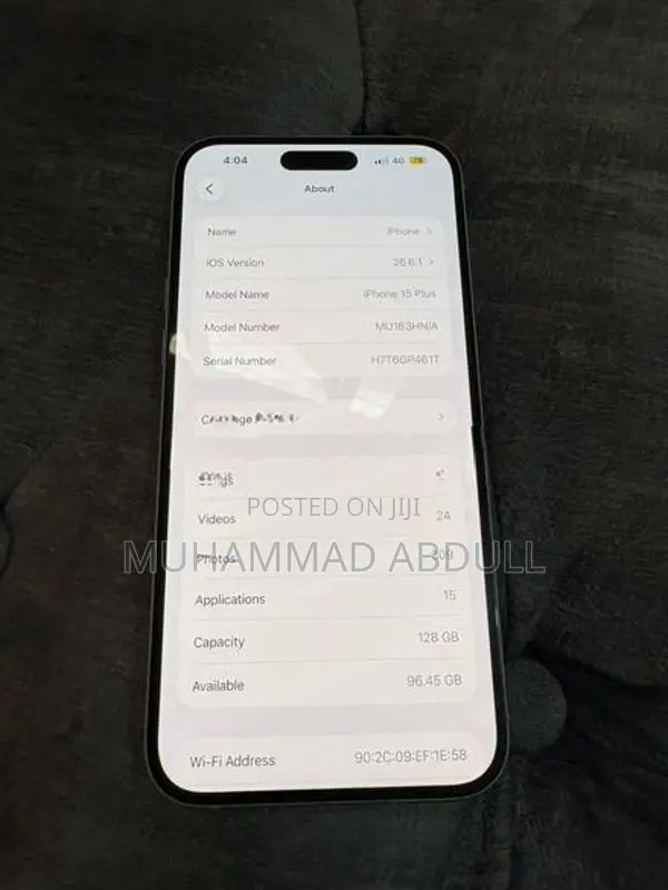 Apple iPhone 15 Plus 128GB (Used)