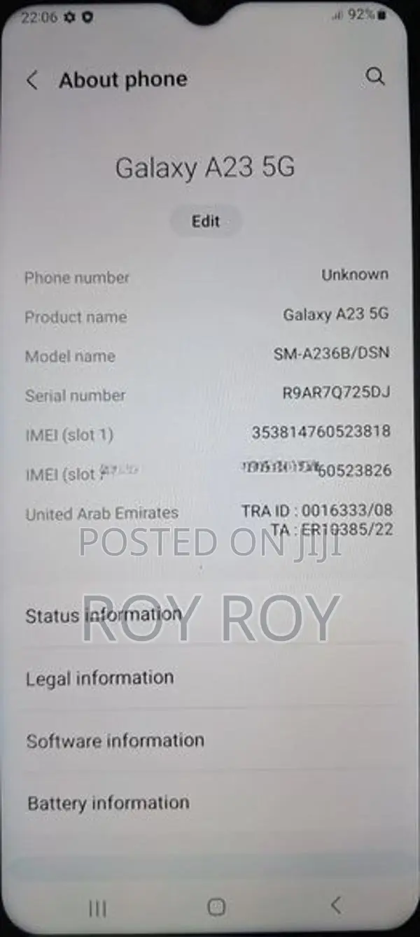 Samsung Galaxy A23 5G (Used)