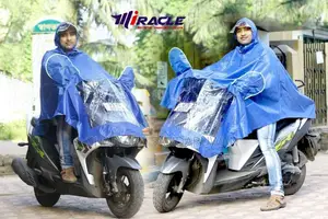 Full covered moto rain coat for Motorbike