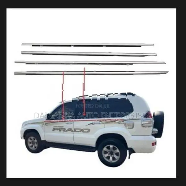Toyota Prado 120 Weatherstrip Set Chrome