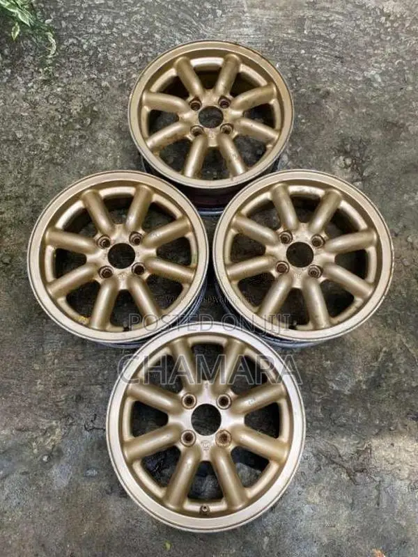 14 Japanese Black Racing Alloy Wheels for All