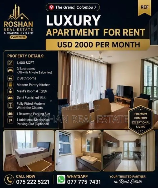 FULLY FURNISHED THE GRAND APARTMENT FOR RENT OM2894