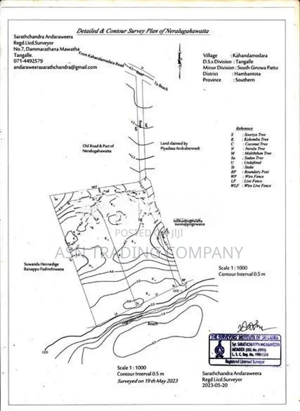 Rare Elevated Beachfront Land for Sale in Ranna – 94 Perches