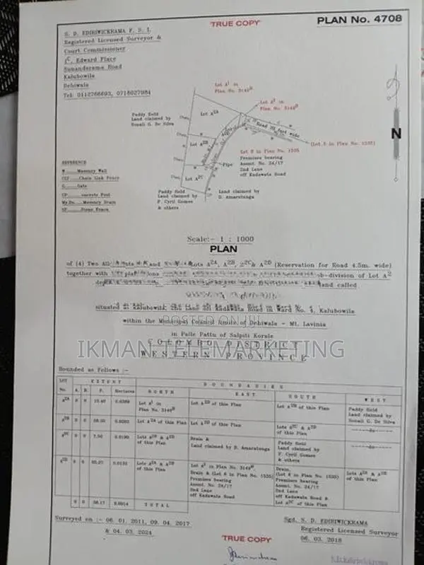 9 Perches Residential Land for Sale in Kalubowila