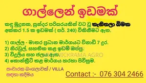 Land for Sale in Galle, Sri Lanka ( 1.5 Acre)