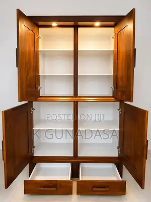 Luxury Mahogany Storage Cabinet for Living Dining Room