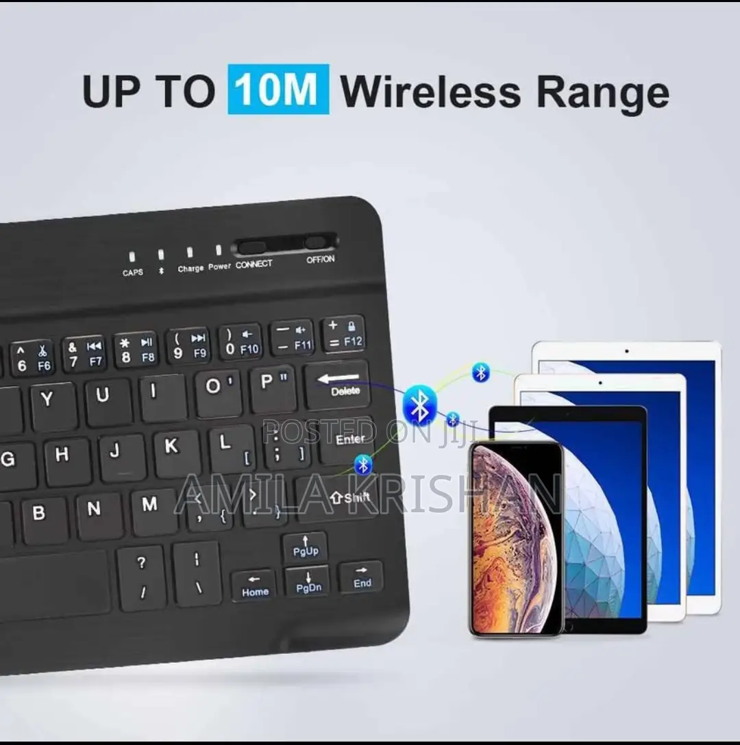 Bluetooth Wireless Keyboard Rechargeable