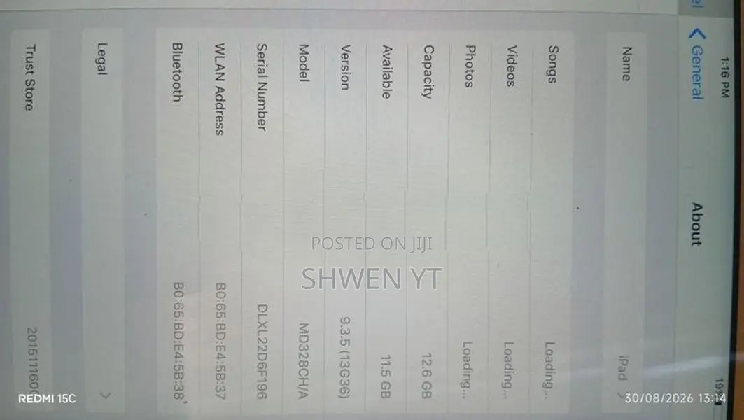 iPad 4th Gen 16GB WiFi - Reset Rathnapura