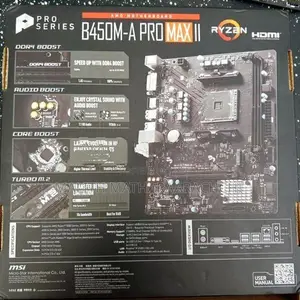 MSI B450M-A Pro Max II Motherboard