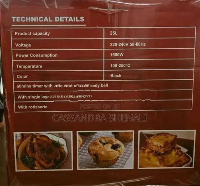 Suga 25L Electric Oven with Rotisserie