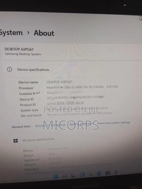 Samsung i5 2nd Gen PC