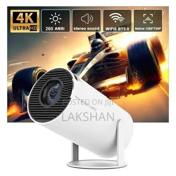 HY300 Mini Smart Projector 1080p 4k