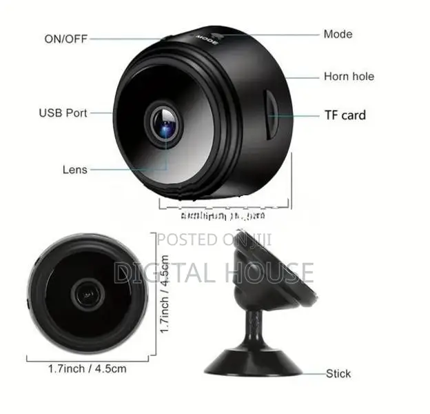 Camera Wifi Mini 5MP Hd V/Recording - Model A12 type "C" USB new